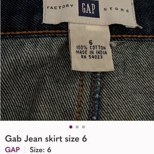 GAP Blue Jean Skirt